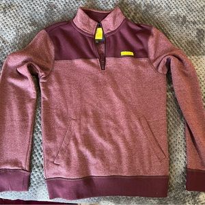 Maroon quarter-zip sweatshirt (new without tags)